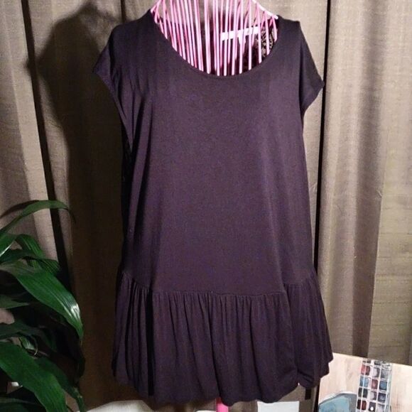 Daisy Fuentes Black Laced Back Blouse - Picture 8 of 8